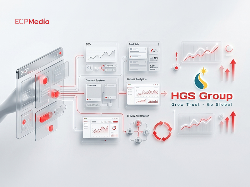 Chiến dịch Marketing Online tổng thể cho HGS Group: Bài toán & lời giải từ ECP Media