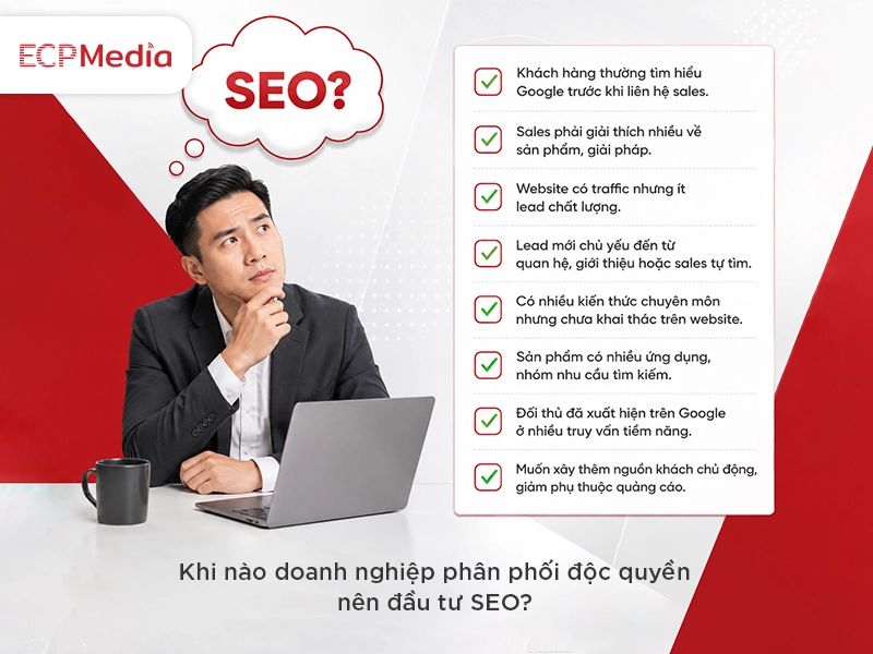 doanh nghiệp độc quyền nên đầu tư seo khi nào