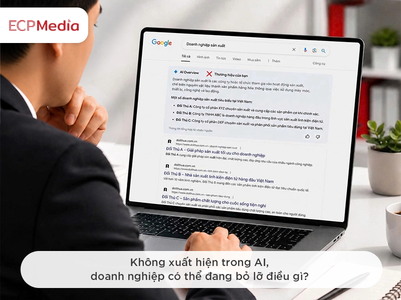 thương hiệu của doanh nghiệp không xuất hiện trong AIO