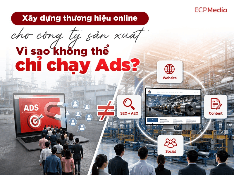 Xây dựng thương hiệu online cho công ty sản xuất