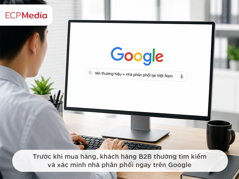 khách hàng tìm kiếm doanh nghiệp trên google
